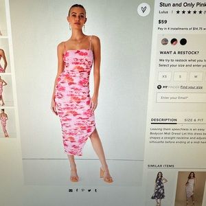 Floral midi dress - Lulus